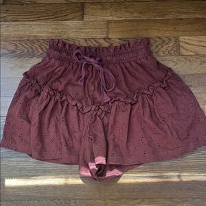 ASOS Textured Shorts in Rust